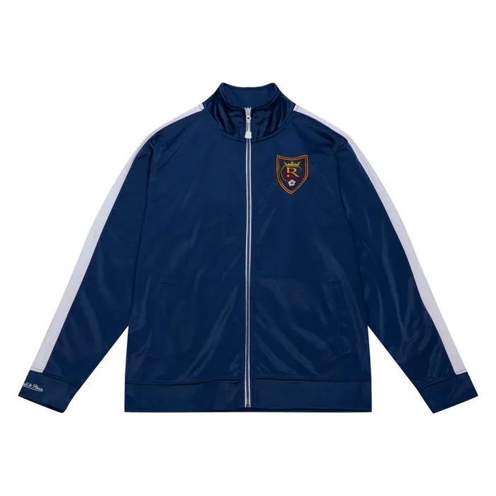 Mitchell and Ness Flashback Track Jacket Real Salt Lake Men Jackets and Outerwear Mitchell and Ness Flashback Track Jacket Real Salt Lake Men Jackets and Outerwear