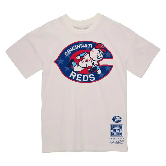Mitchell and Ness Freedom Tee Cincinnati Reds Men TShirts and Tops