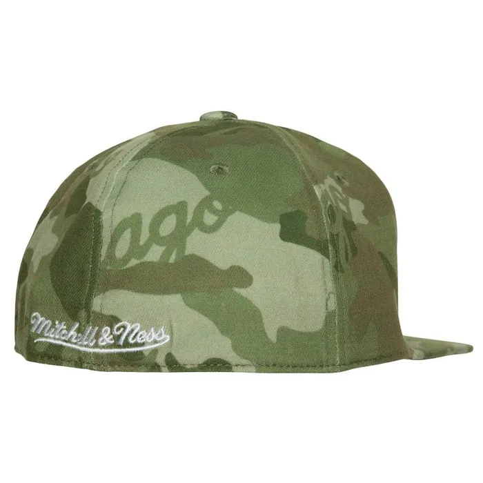 Mitchell and Ness Ghost Camo Stretch Fitted HWC Chicago Bulls Men Hats and Headwear Mitchell and Ness Ghost Camo Stretch Fitted HWC Chicago Bulls Men Hats and Headwear