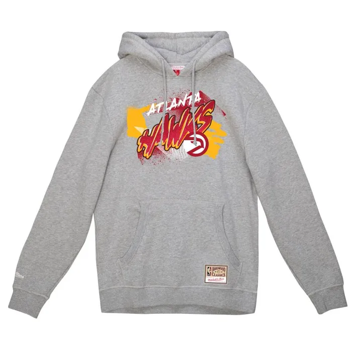 Mitchell and Ness Graff Hoodie Atlanta Hawks Men Hoodies and Sweatshirts
