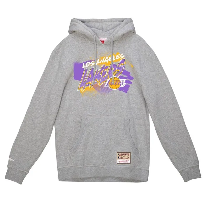 Mitchell and Ness Graff Hoodie Los Angeles Lakers Men Hoodies and Sweatshirts Mitchell and Ness Graff Hoodie Los Angeles Lakers Men Hoodies and Sweatshirts