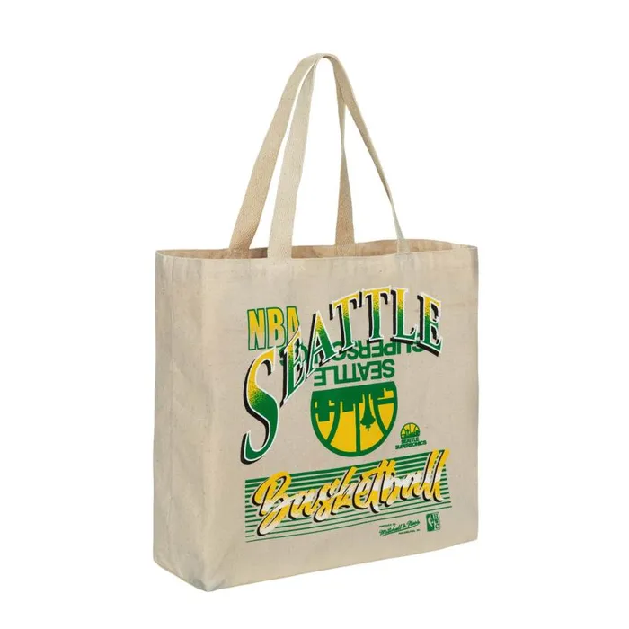 Mitchell and Ness Graphic Tote Bag Seattle Supersonics Men Bags and Backpacks Mitchell and Ness Graphic Tote Bag Seattle Supersonics Men Bags and Backpacks