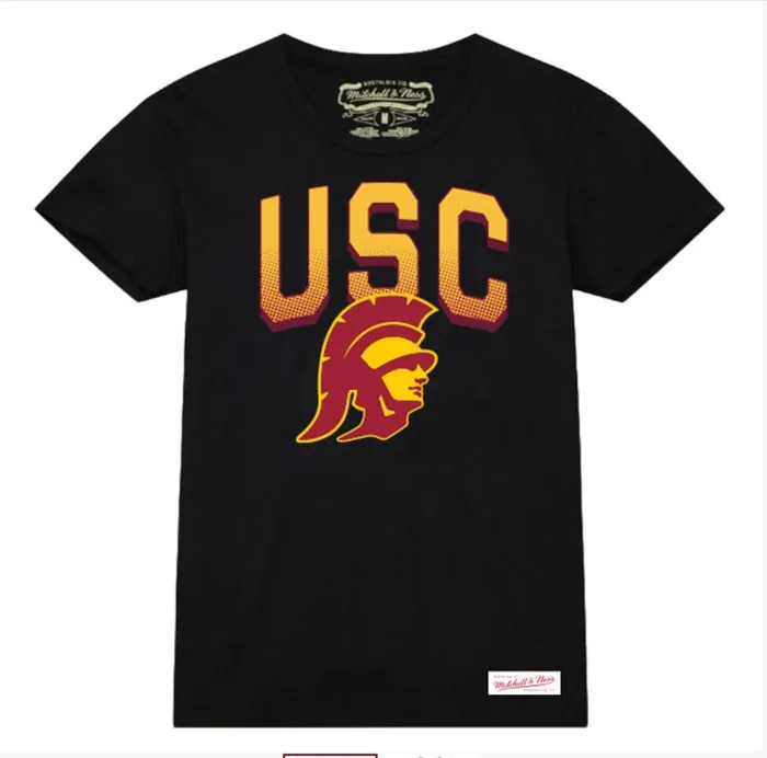 Mitchell and Ness Halftime Arch Tee USC Men TShirts and Tops