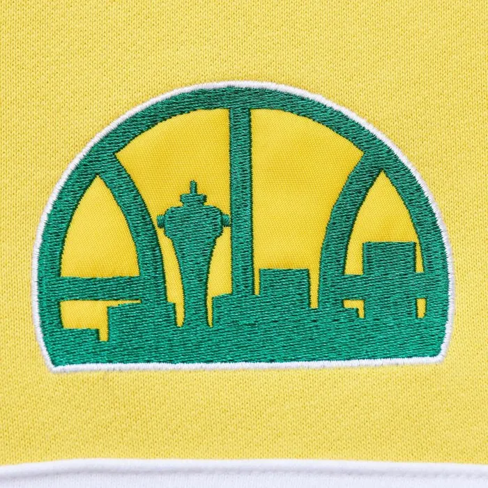 Mitchell and Ness Head Coach Fleece Crew Vintage Logo Seattle Supersonics Men Hoodies and Sweatshirts Mitchell and Ness Head Coach Fleece Crew Vintage Logo Seattle Supersonics Men Hoodies and Sweatshirts