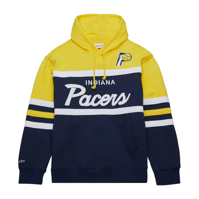 Mitchell and Ness Head Coach Hoodie Indiana Pacers Men Hoodies and Sweatshirts Mitchell and Ness Head Coach Hoodie Indiana Pacers Men Hoodies and Sweatshirts