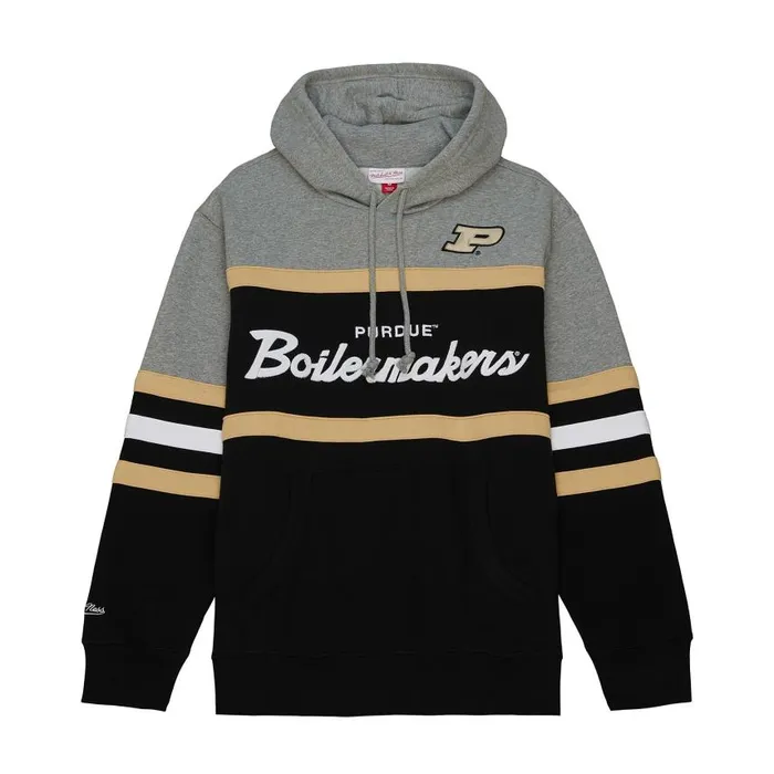 Mitchell and Ness Head Coach Hoodie Purdue University Men Hoodies and Sweatshirts Mitchell and Ness Head Coach Hoodie Purdue University Men Hoodies and Sweatshirts