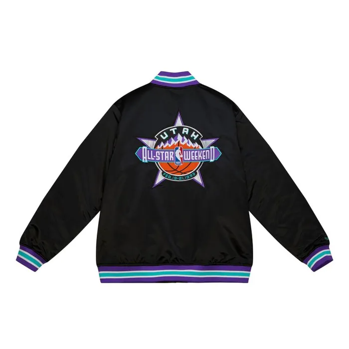 Mitchell and Ness Heavyweight Satin Jacket Update All Star 1993 Men Jackets and Outerwear Mitchell and Ness Heavyweight Satin Jacket Update All Star 1993 Men Jackets and Outerwear
