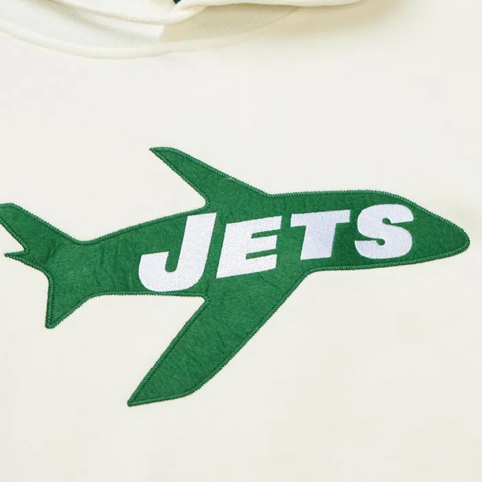 Mitchell and Ness Heritage Fleece Hoodie Vintage Logo New York Jets Men Hoodies and Sweatshirts Mitchell and Ness Heritage Fleece Hoodie Vintage Logo New York Jets Men Hoodies and Sweatshirts