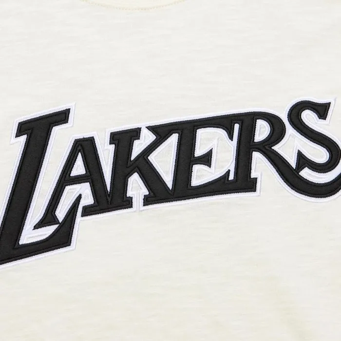 Mitchell and Ness Heritage LS Slub Tee Vintage Logo Los Angeles Lakers Men TShirts and Tops Mitchell and Ness Heritage LS Slub Tee Vintage Logo Los Angeles Lakers Men TShirts and Tops