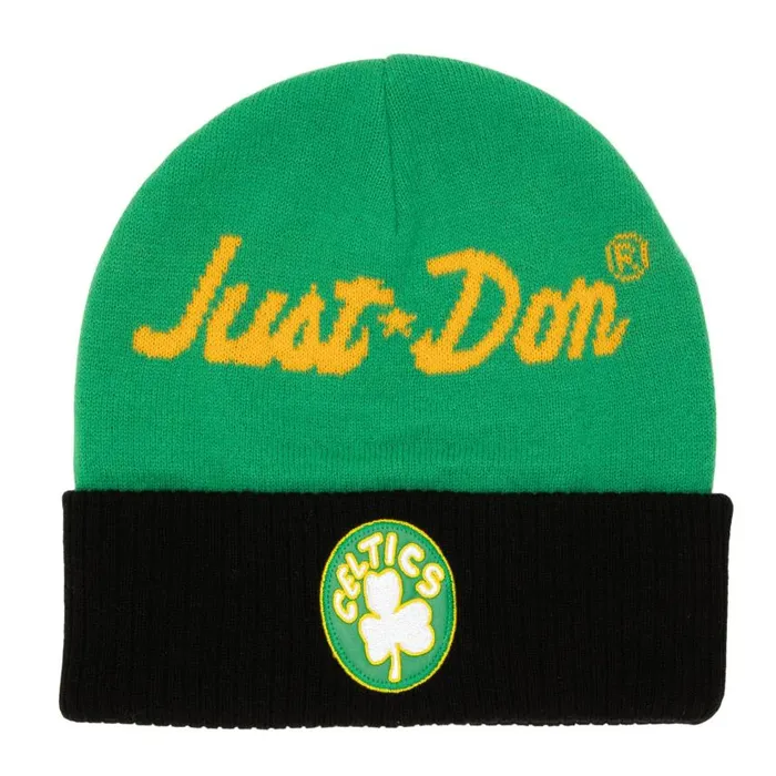 Mitchell and Ness Just Don Cashmere Knit HWC Boston Celtics Men Hats and Headwear Mitchell and Ness Just Don Cashmere Knit HWC Boston Celtics Men Hats and Headwear