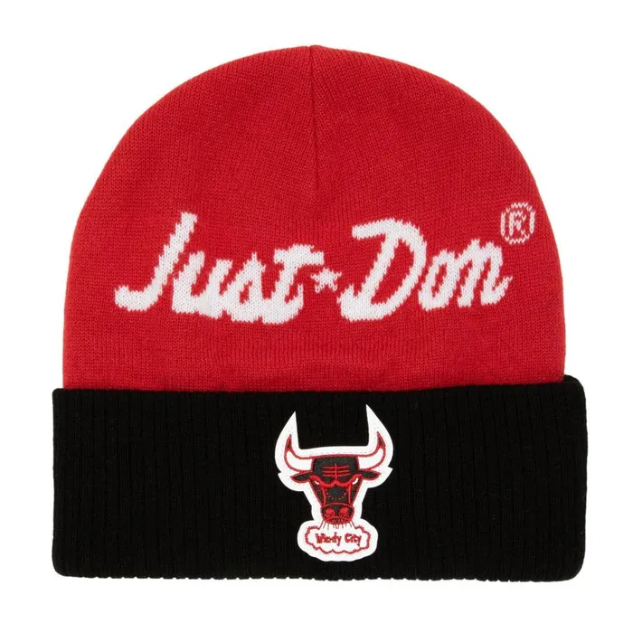 Mitchell and Ness Just Don Cashmere Knit HWC Chicago Bulls Men Hats and Headwear Mitchell and Ness Just Don Cashmere Knit HWC Chicago Bulls Men Hats and Headwear