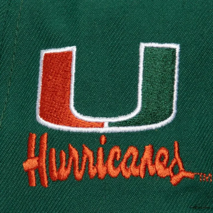 Mitchell and Ness Just Don Team Snapback University Of Miami Men Hats and Headwear Mitchell and Ness Just Don Team Snapback University Of Miami Men Hats and Headwear
