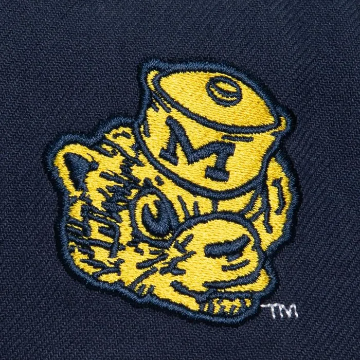 Mitchell and Ness Just Don Team Snapback V University Of Michigan Men Hats and Headwear Mitchell and Ness Just Don Team Snapback V University Of Michigan Men Hats and Headwear