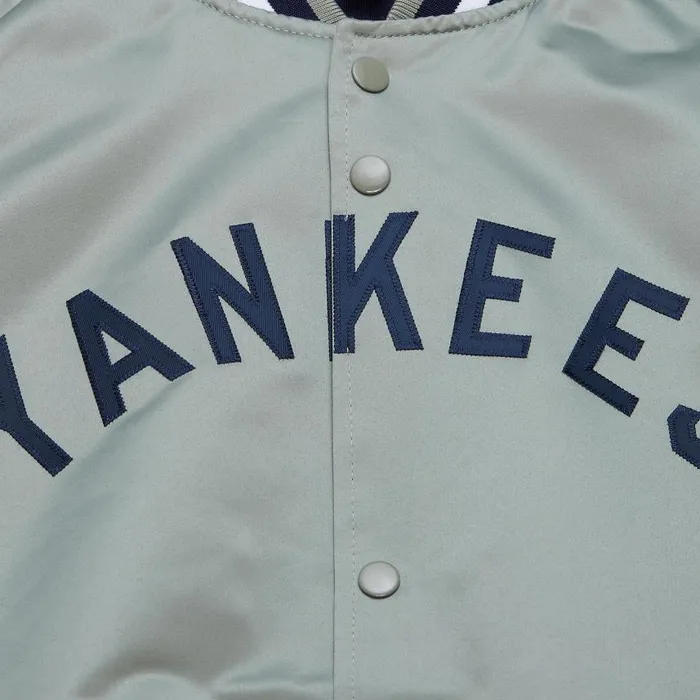 Mitchell and Ness Lightweight Satin Jacket New York Yankees Men Jackets and Outerwear Mitchell and Ness Lightweight Satin Jacket New York Yankees Men Jackets and Outerwear