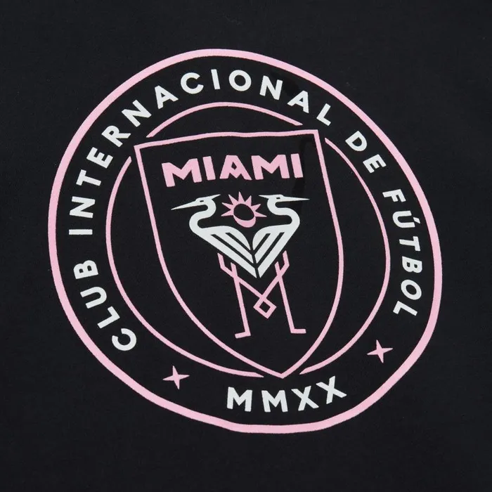 Mitchell and Ness Logo Paint Brush Hoodie Inter Miami CF Men Hoodies and Sweatshirts Mitchell and Ness Logo Paint Brush Hoodie Inter Miami CF Men Hoodies and Sweatshirts