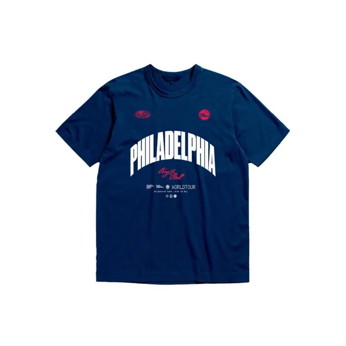 Mitchell and Ness MandN X BR World Tour TShirt Philadelphia 76ers Men TShirts and Tops Mitchell and Ness MandN X BR World Tour TShirt Philadelphia 76ers Men TShirts and Tops