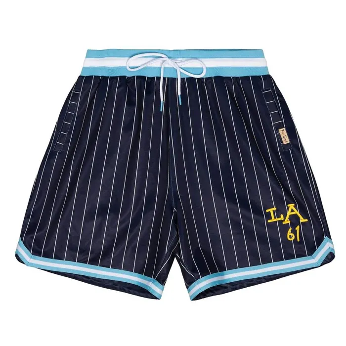 Mitchell and Ness MandN X Fred Segal Pinstripe Shorts Men Shorts