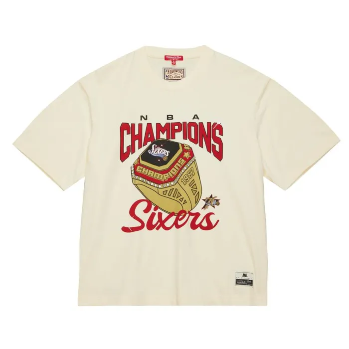 Mitchell and Ness MandN X Melody Ehsani SS Tee Philadelphia 76ers Women TShirts and Tops Mitchell and Ness MandN X Melody Ehsani SS Tee Philadelphia 76ers Women TShirts and Tops