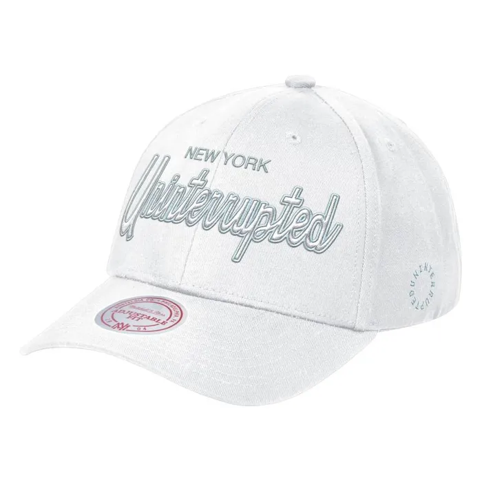 Mitchell and Ness MandN X Uninterrupted Snapback New York Nets Men Hats and Headwear Mitchell and Ness MandN X Uninterrupted Snapback New York Nets Men Hats and Headwear