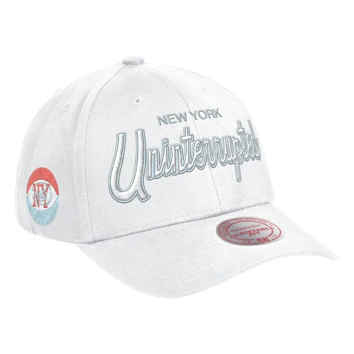 Mitchell and Ness MandN X Uninterrupted Snapback New York Nets Men Hats and Headwear Mitchell and Ness MandN X Uninterrupted Snapback New York Nets Men Hats and Headwear