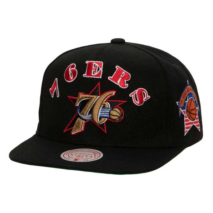 Mitchell and Ness My Squad Snapback HWC Philadelphia 76ers Men Hats and Headwear Mitchell and Ness My Squad Snapback HWC Philadelphia 76ers Men Hats and Headwear