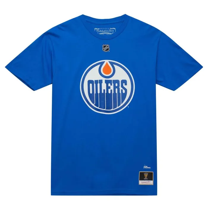 Mitchell and Ness Name and Number Tee Edmonton Oilers Grant Fuhr Men TShirts and Tops Mitchell and Ness Name and Number Tee Edmonton Oilers Grant Fuhr Men TShirts and Tops
