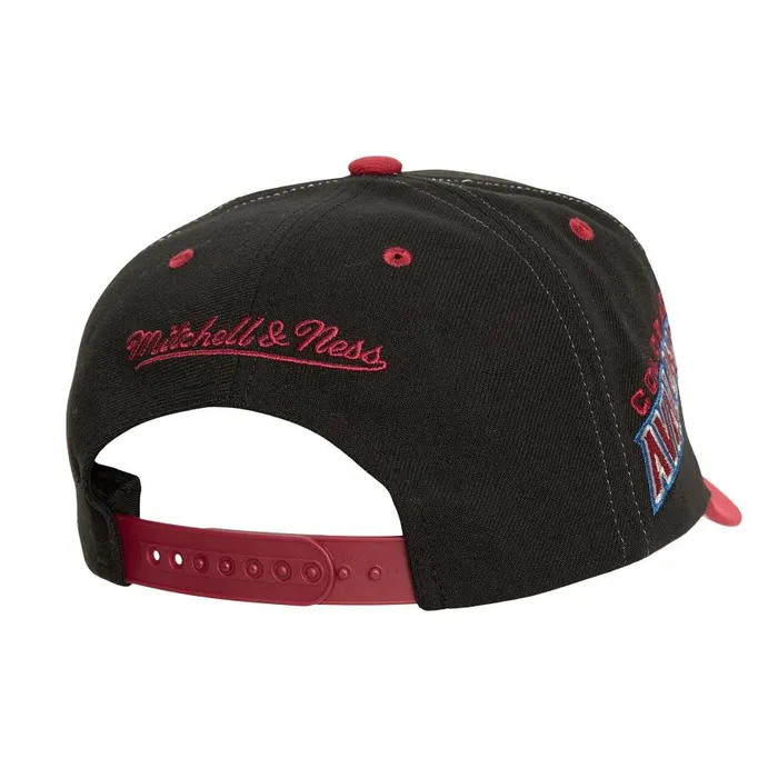 Mitchell and Ness Overbite Pro Snapback Colorado Avalanche Men Hats and Headwear Mitchell and Ness Overbite Pro Snapback Colorado Avalanche Men Hats and Headwear