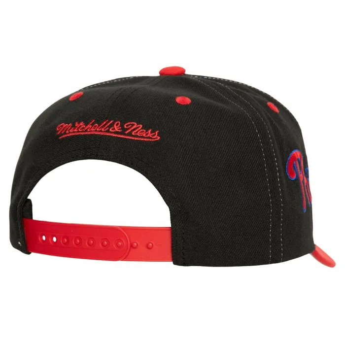 Mitchell and Ness Overbite Pro Snapback Philadelphia Phillies Men Hats and Headwear Mitchell and Ness Overbite Pro Snapback Philadelphia Phillies Men Hats and Headwear