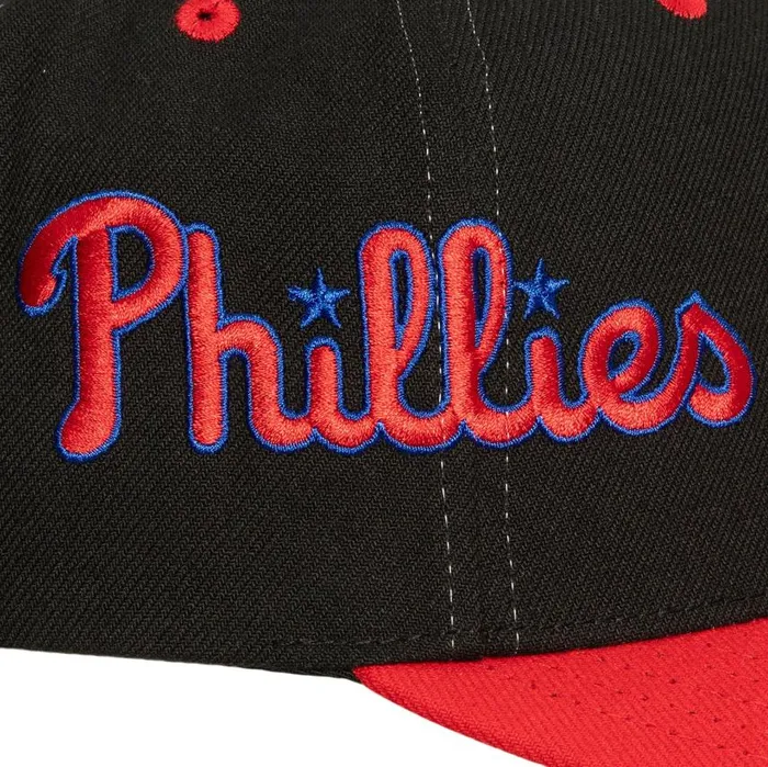 Mitchell and Ness Overbite Pro Snapback Philadelphia Phillies Men Hats and Headwear Mitchell and Ness Overbite Pro Snapback Philadelphia Phillies Men Hats and Headwear