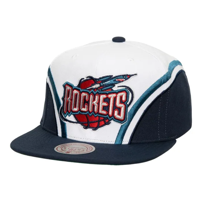 Mitchell and Ness Overhead Snapback HWC Houston Rockets Men Hats and Headwear Mitchell and Ness Overhead Snapback HWC Houston Rockets Men Hats and Headwear