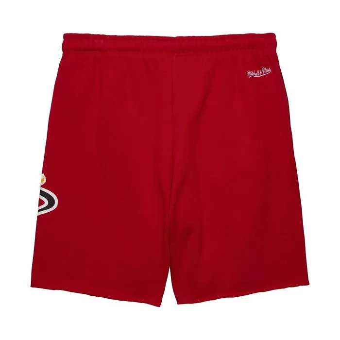 Mitchell and Ness Postgame Fleece Shorts Vintage Logo Miami Heat Men Shorts Mitchell and Ness Postgame Fleece Shorts Vintage Logo Miami Heat Men Shorts