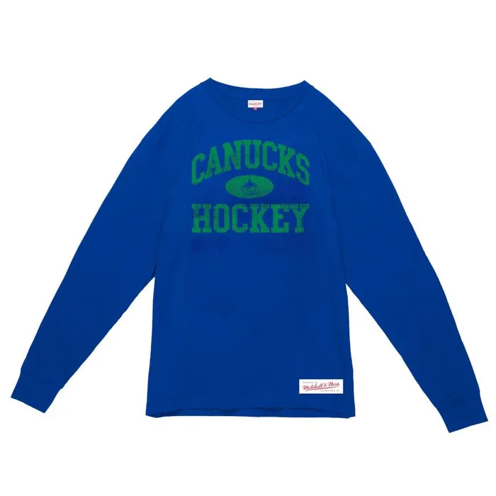 Mitchell and Ness Powerplay LS Slub Tee Vancouver Canucks Men TShirts and Tops Mitchell and Ness Powerplay LS Slub Tee Vancouver Canucks Men TShirts and Tops