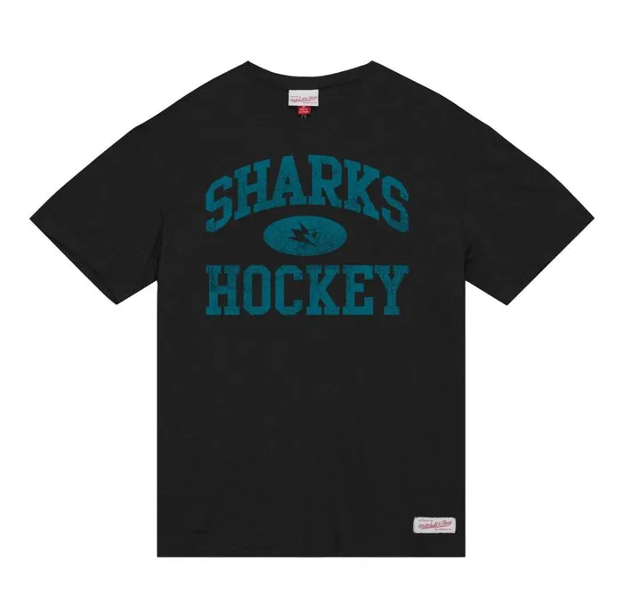 Mitchell and Ness Powerplay SS Slub Tee San Jose Sharks Men TShirts and Tops