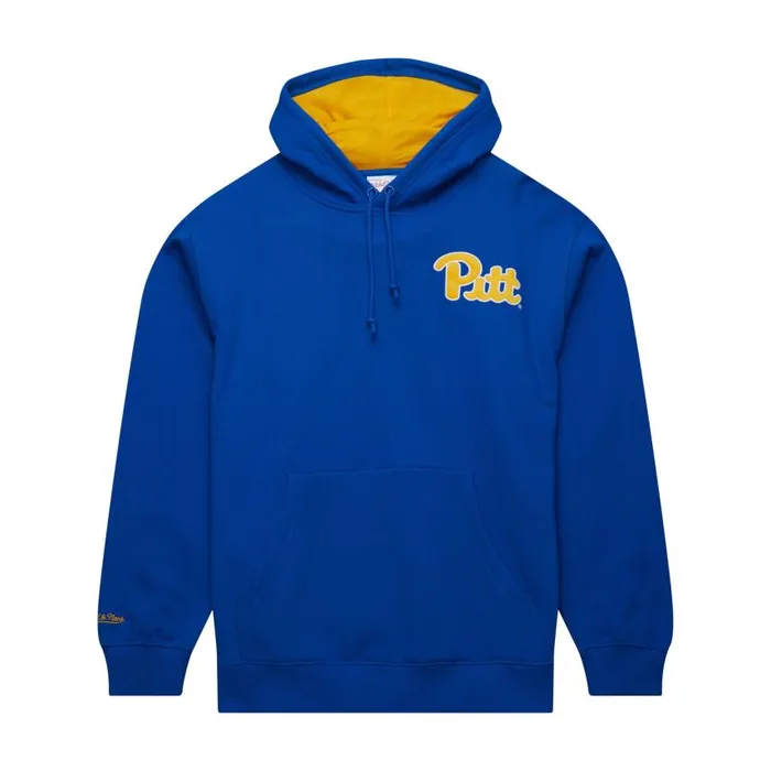Mitchell and Ness Premium Fleece Hoodie Current Logo University Of Pittsburgh Men Hoodies and Sweatshirts Mitchell and Ness Premium Fleece Hoodie Current Logo University Of Pittsburgh Men Hoodies and Sweatshirts
