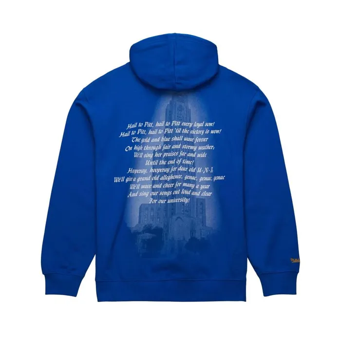 Mitchell and Ness Premium Fleece Hoodie Current Logo University Of Pittsburgh Men Hoodies and Sweatshirts Mitchell and Ness Premium Fleece Hoodie Current Logo University Of Pittsburgh Men Hoodies and Sweatshirts
