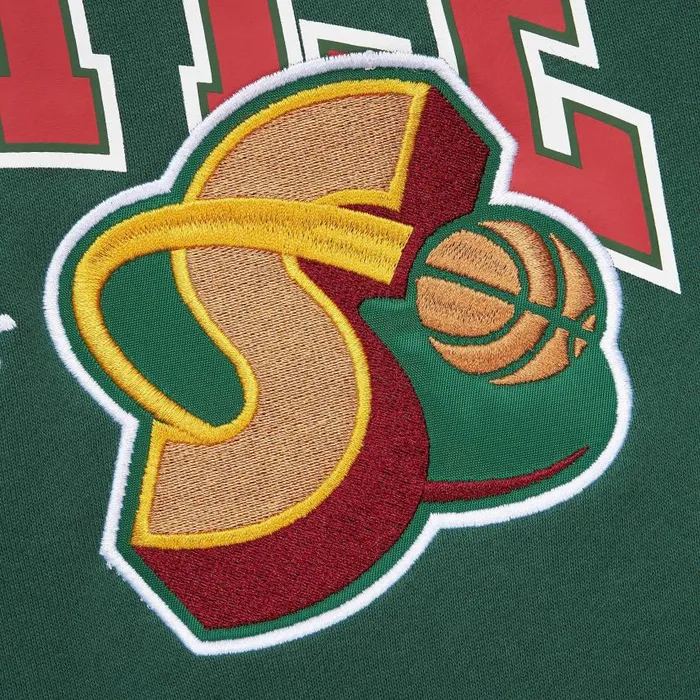 Mitchell and Ness Premium Fleece Hoodie Vintage Logo Seattle Supersonics Men Hoodies and Sweatshirts Mitchell and Ness Premium Fleece Hoodie Vintage Logo Seattle Supersonics Men Hoodies and Sweatshirts