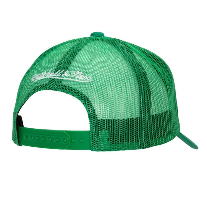 Mitchell and Ness Puff The Magic Trucker Snapback HWC Boston Celtics Men Hats and Headwear Mitchell and Ness Puff The Magic Trucker Snapback HWC Boston Celtics Men Hats and Headwear
