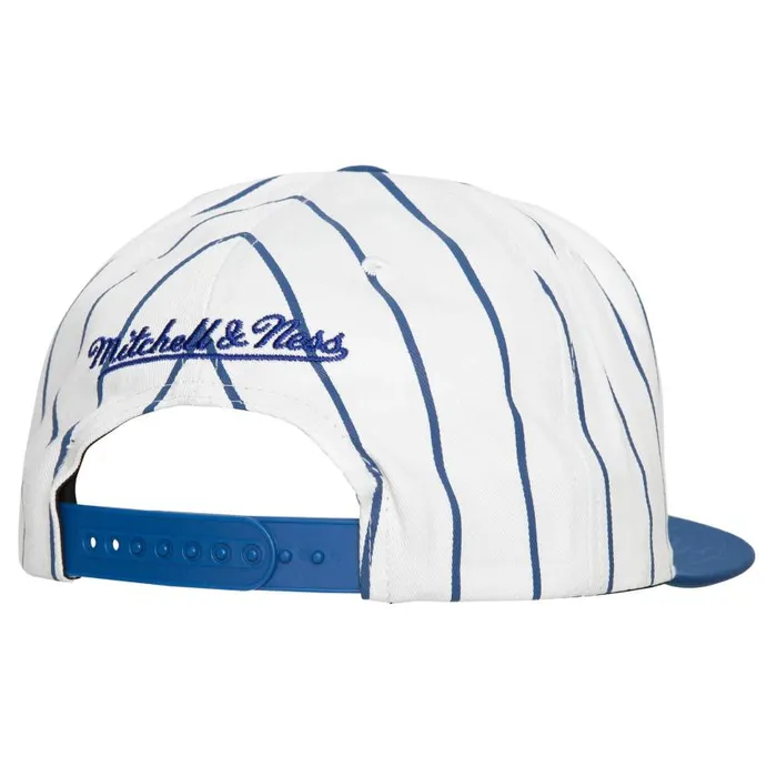 Mitchell and Ness Retro Pinstripe Snapback HWC New York Knicks Men Hats and Headwear Mitchell and Ness Retro Pinstripe Snapback HWC New York Knicks Men Hats and Headwear