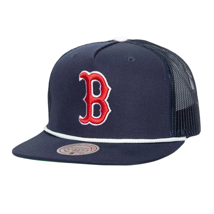 Mitchell and Ness Roper Trucker Boston Red Sox Men Hats and Headwear