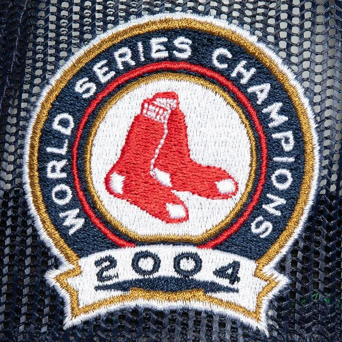 Mitchell and Ness Roper Trucker Boston Red Sox Men Hats and Headwear Mitchell and Ness Roper Trucker Boston Red Sox Men Hats and Headwear