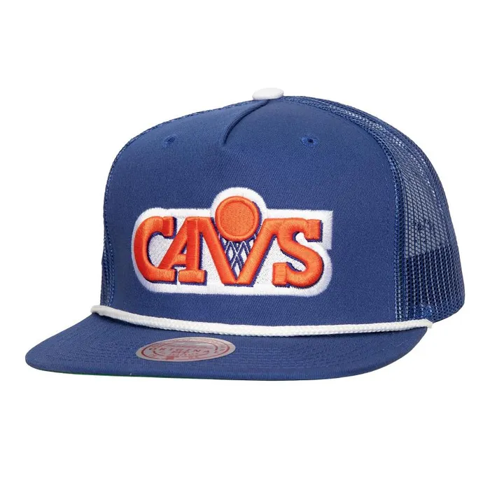 Mitchell and Ness Roper Trucker HWC Cleveland Cavaliers Men Hats and Headwear