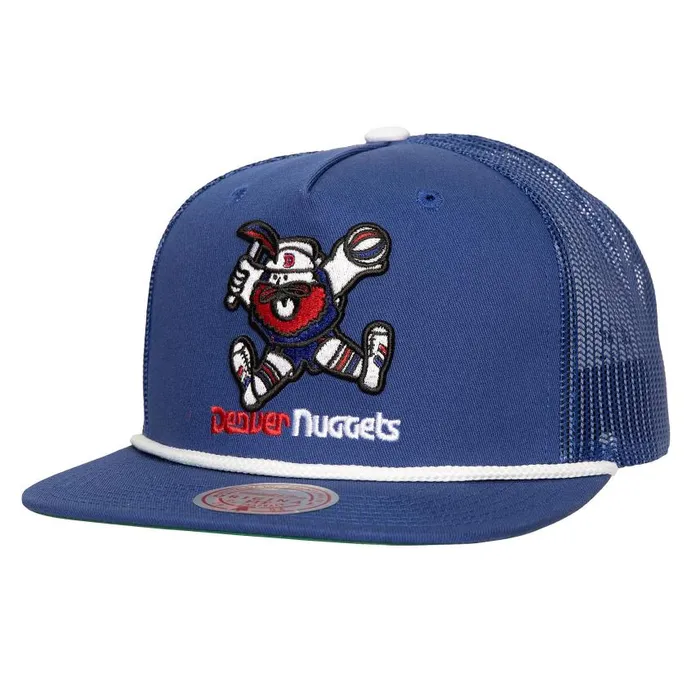 Mitchell and Ness Roper Trucker HWC Denver Nuggets Men Hats and Headwear