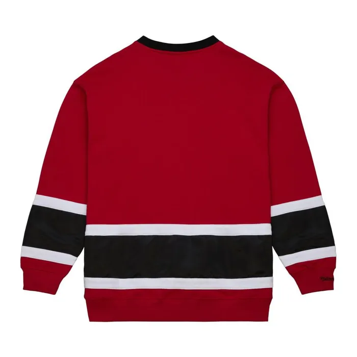 Mitchell and Ness Satin Insert Fleece Crew San Francisco 49ers Men Hoodies and Sweatshirts Mitchell and Ness Satin Insert Fleece Crew San Francisco 49ers Men Hoodies and Sweatshirts
