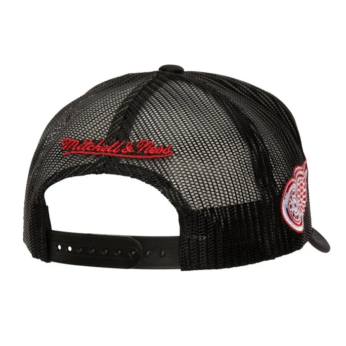 Mitchell and Ness Script Trucker Detroit Red Wings Men Hats and Headwear Mitchell and Ness Script Trucker Detroit Red Wings Men Hats and Headwear