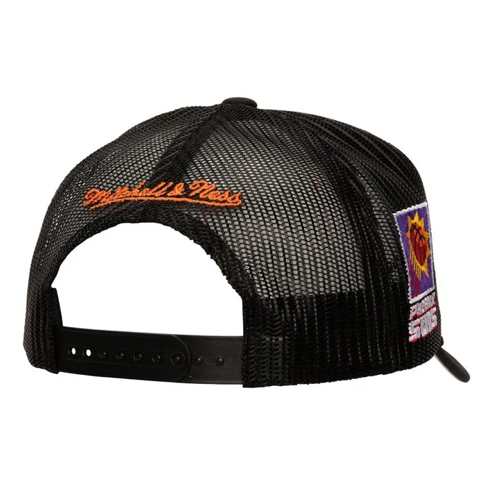 Mitchell and Ness Script Trucker HWC Phoenix Suns Men Hats and Headwear Mitchell and Ness Script Trucker HWC Phoenix Suns Men Hats and Headwear