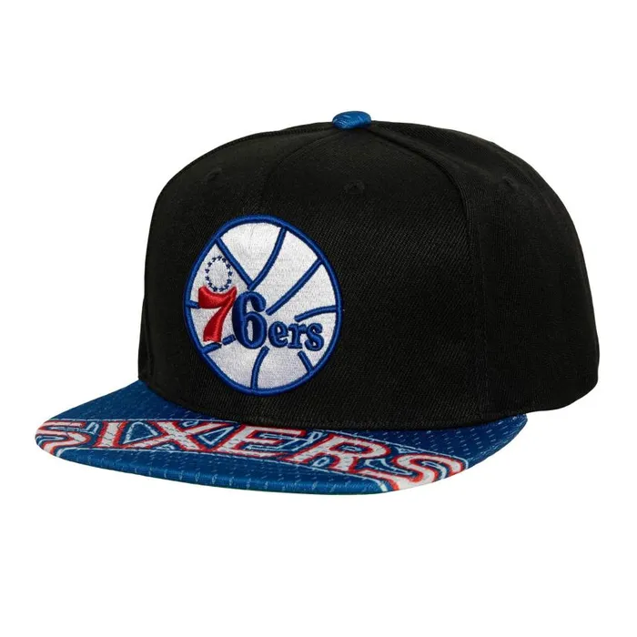 Mitchell and Ness Snapshot Snapback HWC Philadelphia 76ers Men Hats and Headwear Mitchell and Ness Snapshot Snapback HWC Philadelphia 76ers Men Hats and Headwear