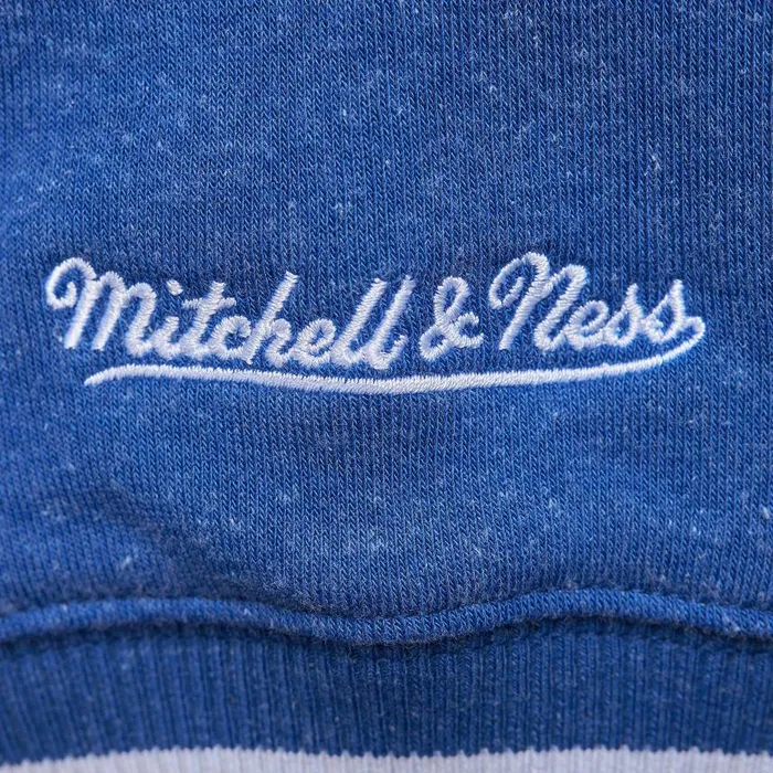 Mitchell and Ness Snow Washed Fleece Crew Vintage Logo Los Angeles Dodgers Men Hoodies and Sweatshirts