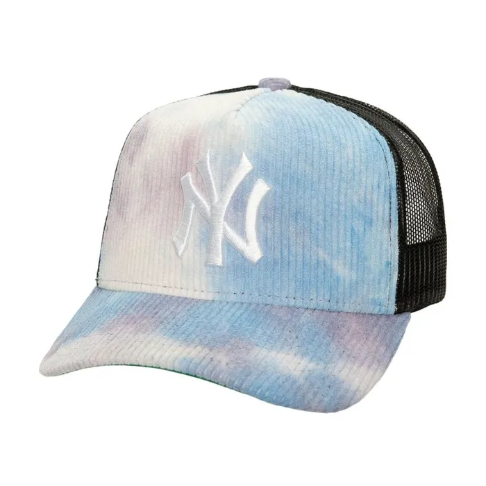Mitchell and Ness Spring Time Cord Trucker New York Yankees Men Hats and Headwear Mitchell and Ness Spring Time Cord Trucker New York Yankees Men Hats and Headwear