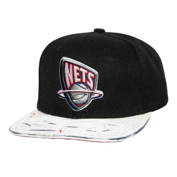 Mitchell and Ness SSBSTS Snapback HWC New Jersey Nets Men Hats and Headwear Mitchell and Ness SSBSTS Snapback HWC New Jersey Nets Men Hats and Headwear