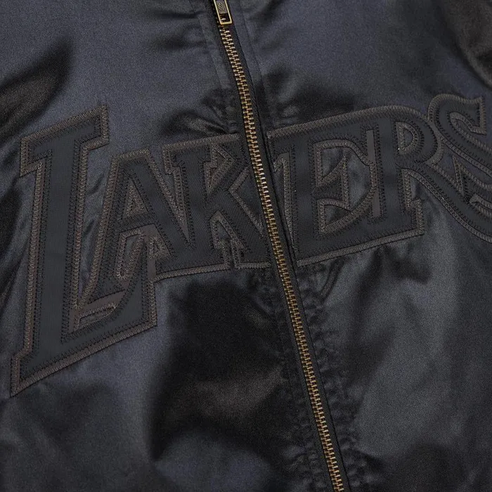 Mitchell and Ness Stateside Pastel Bomber Jacket Los Angeles Lakers Men Jackets and Outerwear Mitchell and Ness Stateside Pastel Bomber Jacket Los Angeles Lakers Men Jackets and Outerwear